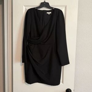 GIANNI BINI BLACK WRAP DRESS